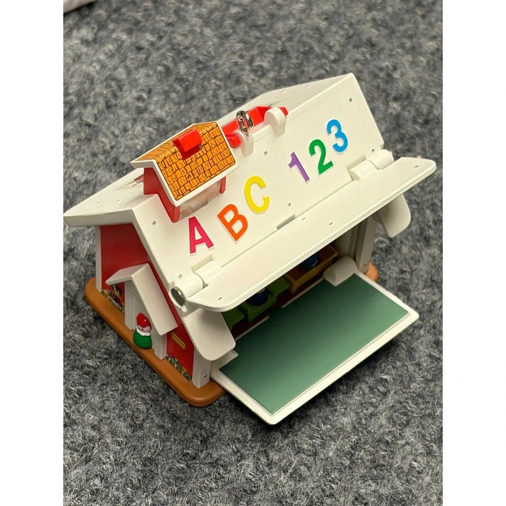 Hallmark Keepsake Fisher-Price Ornament Lot School Clock See N Say Fun Jet 4pc